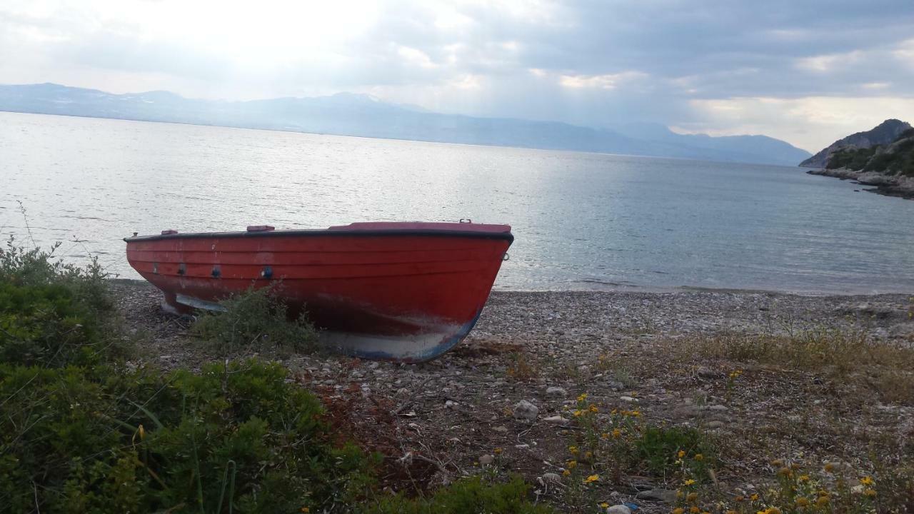 فيلا Beautiful House By The Sea,Loutraki Skaloma. المظهر الخارجي الصورة